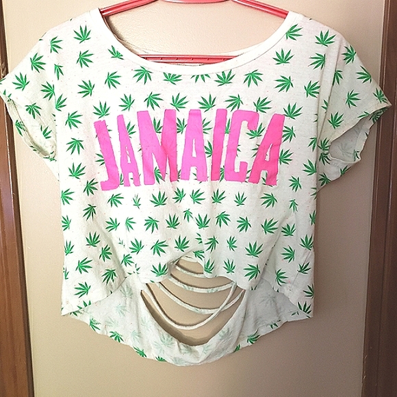 nwot. jamaica crop top - Picture 1 of 2